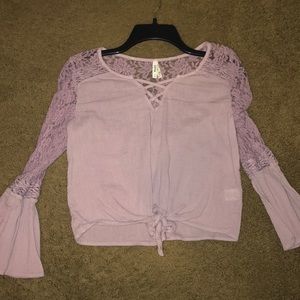 Purple Lace Top